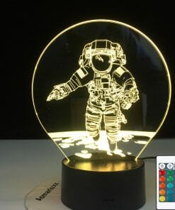3D Astronaut Night Lamp 7 Color Change LED Illusion Visual Night Light Kids Bedroom Decoration Sleeping Lamp