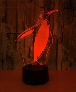 Penguin 3D Led Night Light Lamp