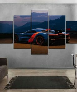 Alpine Concept Sport Car Multi Panel Canvas Wall Art