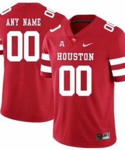 Houston Cougars Jersey Custom Name Number Red College Football