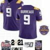 LSU Joe Burreaux Jersey #9 NCAA College Football Purple Diamond Quest, Top Smart Design LSU Joe Burreaux Jersey #9 NCAA College Football Purple Diamond Quest, Top Smart Design