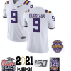 Joe Burreaux Jersey LSU Tigers #9 NCAA College Football White, Top Smart Design Joe Burreaux Jersey LSU Tigers #9 NCAA College Football White, Top Smart Design