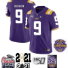 Joe Burreaux Jersey LSU Tigers #9 NCAA College Football White, Top Smart Design Joe Burreaux Jersey LSU Tigers #9 NCAA College Football White, Top Smart Design