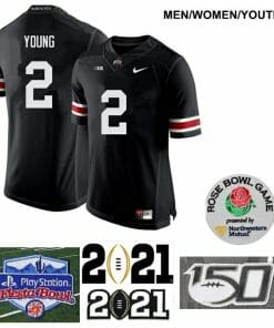 Ohio State Buckeyes #2 Chase Young NCAA College Football Jersey Black
