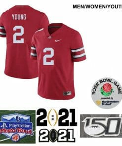 Ohio State Buckeyes #2 Chase Young NCAA College Football Jersey Red