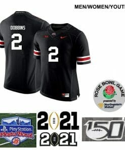 Ohio State Buckeyes #2 J.K. Dobbins NCAA College Football Jersey Black