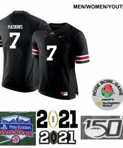 Ohio State Buckeyes #7 Dwayne Haskins NCAA College Football Jersey Black