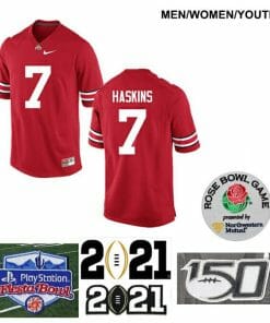 Ohio State Buckeyes #7 Dwayne Haskins NCAA College Football Jersey Red