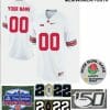Custom OSU Football Jersey Name and Number NCAA Ohio State Buckeyes College White, Top Smart Design Custom OSU Football Jersey Name and Number NCAA Ohio State Buckeyes College White, Top Smart Design