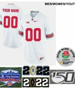 Personalized Ohio State Football Jersey Name Number NCAA Ohio State Buckeyes College White