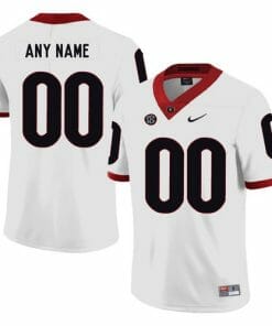 Custom Bulldogs Football Jersey Name Number White College Style 1