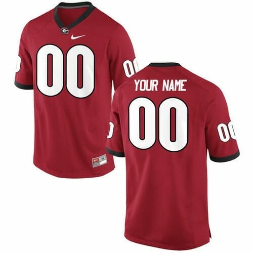 Georgia Bulldogs Jersey Custom Name And Number NCAA College Football Red Georgia Bulldogs Jersey Custom Name And Number NCAA College Football Red