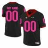 Georgia Bulldogs Custom Jersey Name Number Black Pink College Football 4 Georgia Bulldogs Custom Jersey Name Number Black Pink College Football