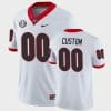 Custom Georgia Bulldogs Jersey Name and Number White College Football 40th Anniversary Alternate Jersey, Top Smart Design Custom Georgia Bulldogs Jersey Name and Number White College Football 40th Anniversary Alternate Jersey, Top Smart Design