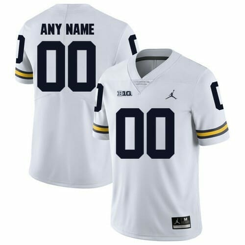 Wolverines Custom Football Jersey Name and Number NCAA College White, Top Smart Design Wolverines Custom Football Jersey Name and Number NCAA College White, Top Smart Design