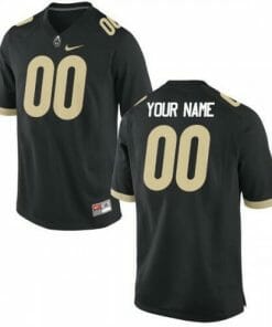 Purdue Custom Jersey Name Number NCAA College Football Black