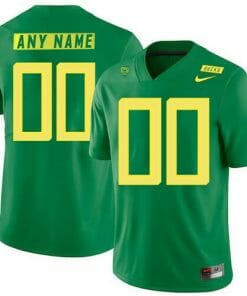Oregon Custom Jersey Name and Number NCAA College Football Apple Green
