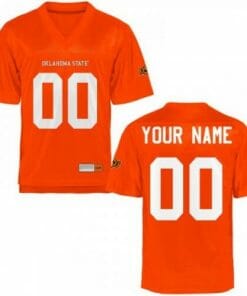 Custom Oklahoma State Football Jersey Name Number NCAA Orange