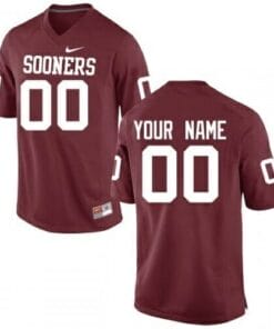 Custom Oklahoma Sooners Jersey Name and Number College NCAA Football Red