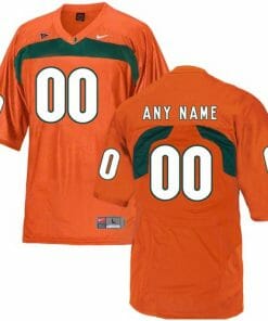 Miami Hurricanes Jersey Custom Name Number NCAA College Football Orange