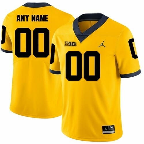 Wolverines Personalized Jersey Name and Nunber NCAA College Football Yellow, Top Smart Design Wolverines Personalized Jersey Name and Nunber NCAA College Football Yellow, Top Smart Design