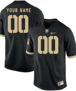 Custom Army Black Knights Jersey Name and Number Jersey College Football Black