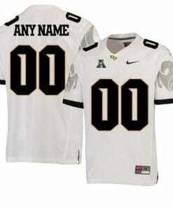 UCF Knights Custom Football Jersey NCAA College Football White Black