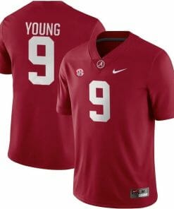 Bryce Young Jersey #9 Alabama Crimson Tide NCAA College Football Game Crimson