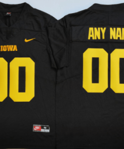 Personalized Iowa Hawkeyes Jersey Name and Number College Football Black