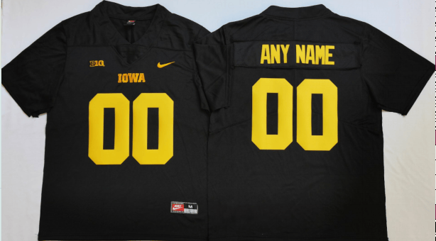 Personalized Iowa Hawkeyes Jersey Name and Number College Football Black, Top Smart Design Personalized Iowa Hawkeyes Jersey Name and Number College Football Black, Top Smart Design