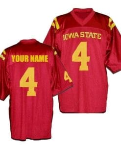 Iowa State Cyclones Custom Jersey Name Number NCAA College Football Red
