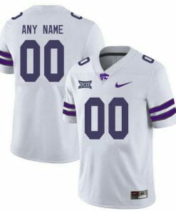 Kansas State Custom Jersey Name Number NCAA Football White
