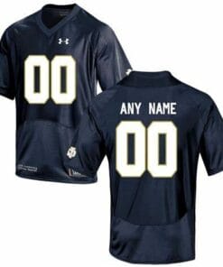 Custom Notre Dame Jersey Name Number NCAA College Football Blue
