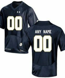 Custom Notre Dame Jersey Name Number NCAA College Football Blue