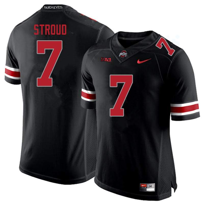 CJ Stroud OSU Jersey #7 NCAA College Football Blackout, Top Smart Design CJ Stroud OSU Jersey #7 NCAA College Football Blackout, Top Smart Design