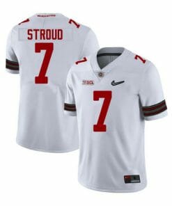 CJ Stroud Ohio Jersey #7 NCAA College Football Limited White Alumni