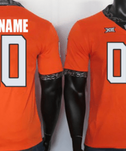 Oklahoma State Cowboys Custom Jersey Name Number Football Orange