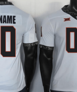 Custom Oklahoma State Cowboys Jersey Name Number Football Jersey White