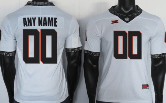 Custom Oklahoma State Cowboys Jersey Name Number Football Jersey White, Top Smart Design Custom Oklahoma State Cowboys Jersey Name Number Football Jersey White, Top Smart Design