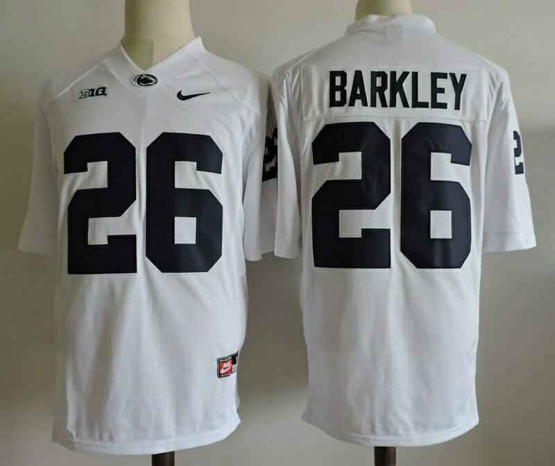 Penn State Barkley Jersey #26 NCAA College Football White, Top Smart Design Penn State Barkley Jersey #26 NCAA College Football White, Top Smart Design