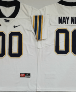 Custom Pittsburgh Panthers Jersey Name Number College Football Jersey White