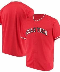 Custom Texas Tech Baseball Jersey Name Number College Red