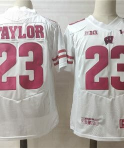 Wisconsin Badgers #23 Jonathan Taylor College Football Jersey White