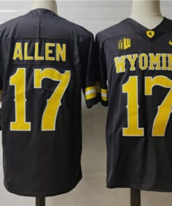 Josh Allen Wyoming Jersey #17 NCAA College Football Black