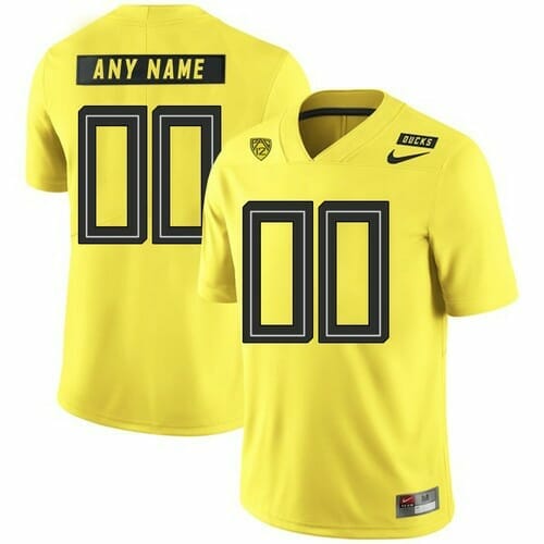 Custom Oregon Ducks Jersey Name and Number NCAA College Football Yellow, Top Smart Design Custom Oregon Ducks Jersey Name and Number NCAA College Football Yellow, Top Smart Design
