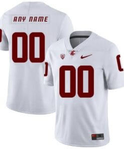 Washington State Cougars Custom Jersey Name And Number College Football White
