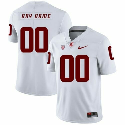Washington State Cougars Custom Jersey Name And Number College Football White, Top Smart Design Washington State Cougars Custom Jersey Name And Number College Football White, Top Smart Design