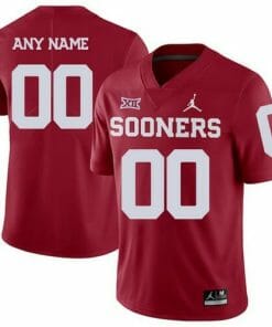 Custom Oklahoma Sooners Jersey NCAA College Football Red