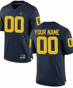 Custom Michigan Wolverines Jersey NCAA College Football Blue