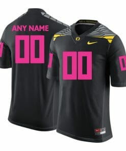 Custom Oregon Ducks Jersey NCAA College Football Black Pink